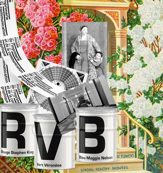 visuel de l'exposition RVB mis en forme par les graphistes SYNDICAT