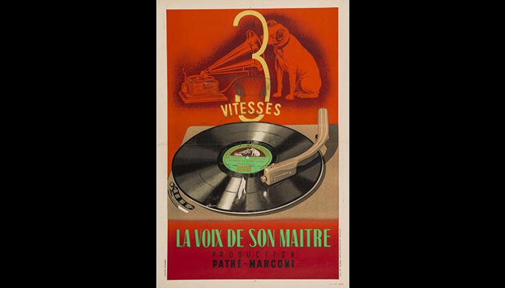 Affiche La voix de son maître,  production Pathé-Marconi, 1952, 120x80, BHVP