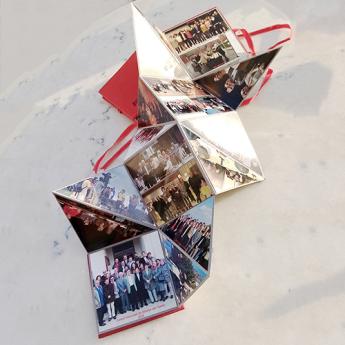 livre en reliure origami