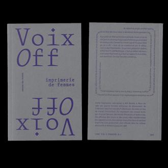 couverture de la publication Voix Off