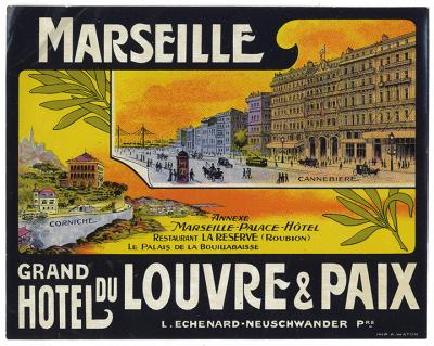 Illustration du grand hotel du louvre et paix à Marseille
