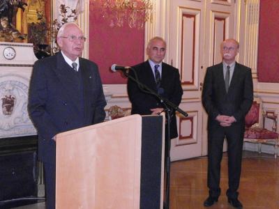 emise des palmes académiques à Alan Marshall, discours d'André Jammes, Lyon, 2011