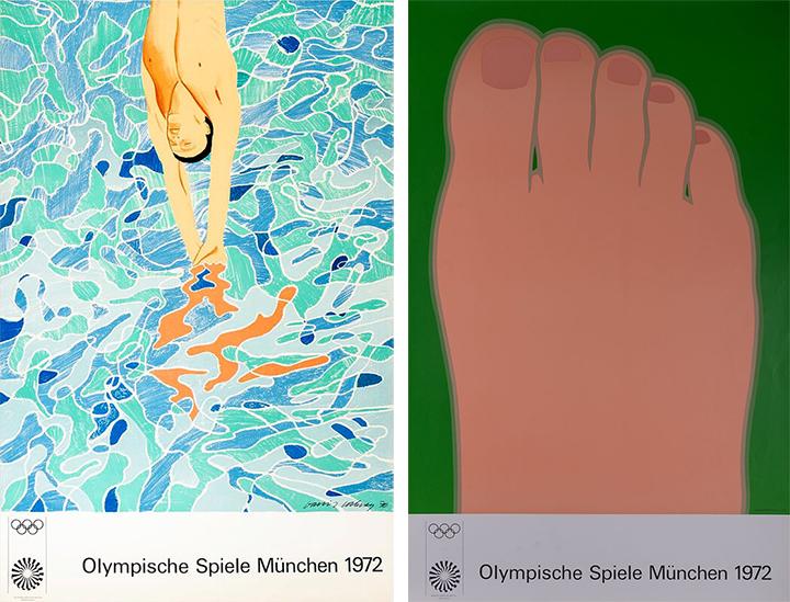 deux affiches des jeux olympiques de 1972