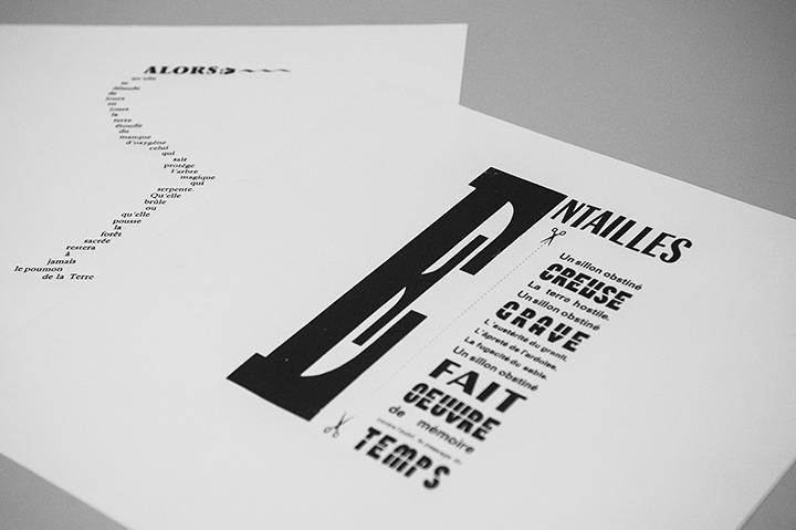 Exemple de réalisation en typographie