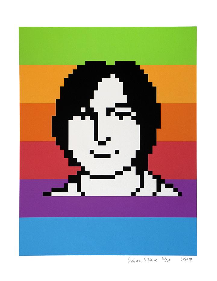 portrait de steve jobs par susan kare