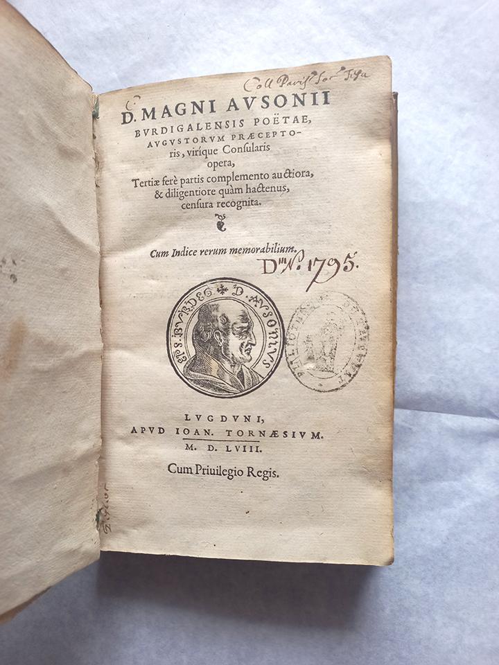 Le livre des œuvres d’Ausone 